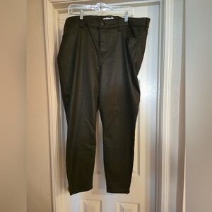 Cleberty Black Coated Skinny Jeans - Size 20